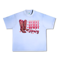 Grape Ice howdy howdy howdy honey with cowgirl boots Urban Heavy Tee - RanaPortraitStore
