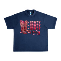 Navy howdy howdy howdy honey with cowgirl boots Urban Heavy Tee - RanaPortraitStore