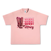 Salmon howdy howdy howdy honey with cowgirl boots Urban Heavy Tee - RanaPortraitStore