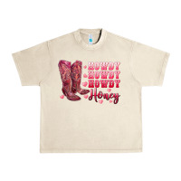 Sandshell howdy howdy howdy honey with cowgirl boots Urban Heavy Tee - RanaPortraitStore