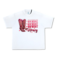 White howdy howdy howdy honey with cowgirl boots Urban Heavy Tee - RanaPortraitStore