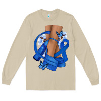 Colon Cancer Diva Blue Ribbon Long Sleeve Tee | Teevron