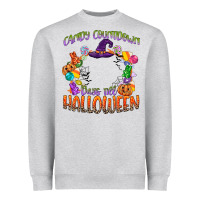 Heather Grey candy countdown days till halloween Heavyweight Sweatshirt - CowGirlArtShop