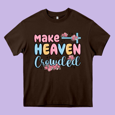 Make Heaven Crowded Heavy Core Tee Designed By Maliassmallbusiness