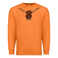 Carrot texas longhorn illustration Premium Sweatshirt - CowhideDigitalArt