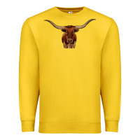 Lemon texas longhorn illustration Premium Sweatshirt - CowhideDigitalArt