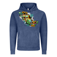 Vintage Denim Mexico Map Vintage Hoodie - RanaPortraitStore