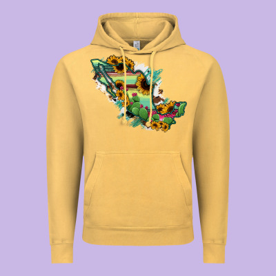 Mexico Map Vintage Hoodie Designed By Ranaportraitstore