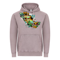 Vintage Zinc Mexico Map Vintage Hoodie - RanaPortraitStore