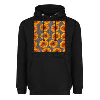 Black african fabric seamless pattern Heavyweight Hoodie - BundleAndBundleShop