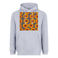 Heather Grey african fabric seamless pattern Heavyweight Hoodie - BundleAndBundleShop