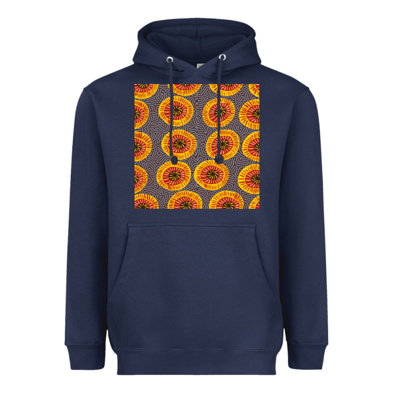 African Fabric Seamless Pattern Heavyweight Hoodie by BundleAndBundleShop | Teevron