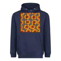 Navy african fabric seamless pattern Heavyweight Hoodie - BundleAndBundleShop