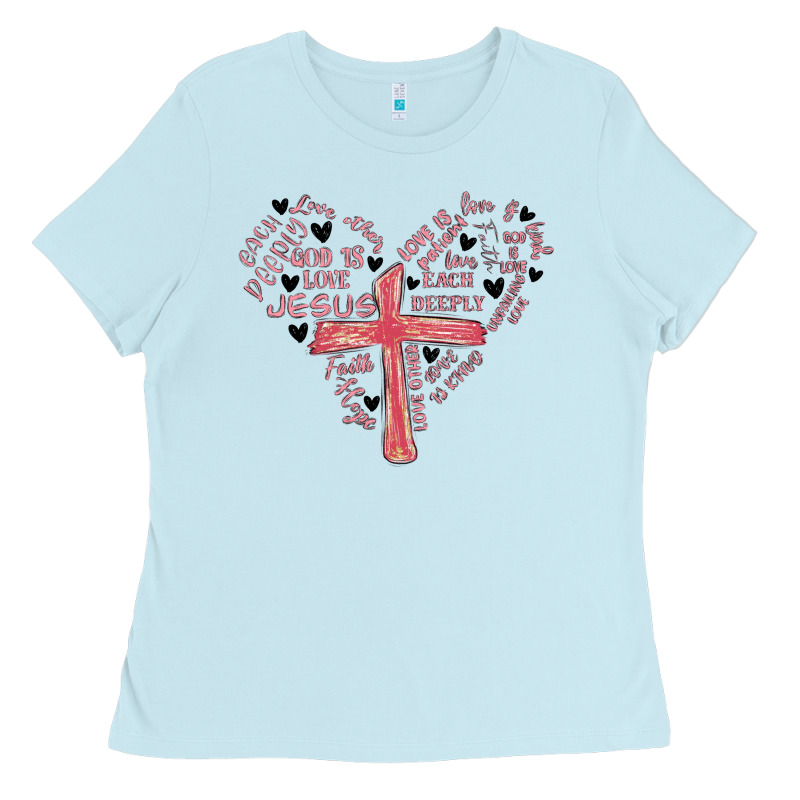 Retro Christian Valentine Ladies Tee by MaliasSmallBusiness | Teevron