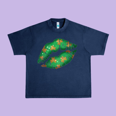 St. Patricks Day Green Lips Urban Heavy Tee Designed By Bettercallsaul