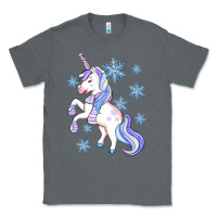 Charcoal Heather Winter unicorn Classic Tee - Artiststas