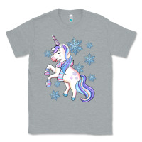 Heather Grey Winter unicorn Classic Tee - Artiststas