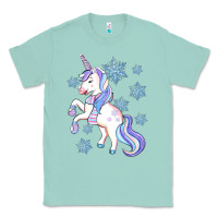Seafoam Winter unicorn Classic Tee - Artiststas