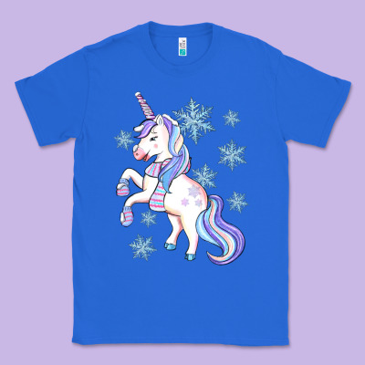 Winter Unicorn Classic Tee Designed By Artiststas