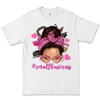 White small business messy bun Premium Tee - NancyCooperArtShop