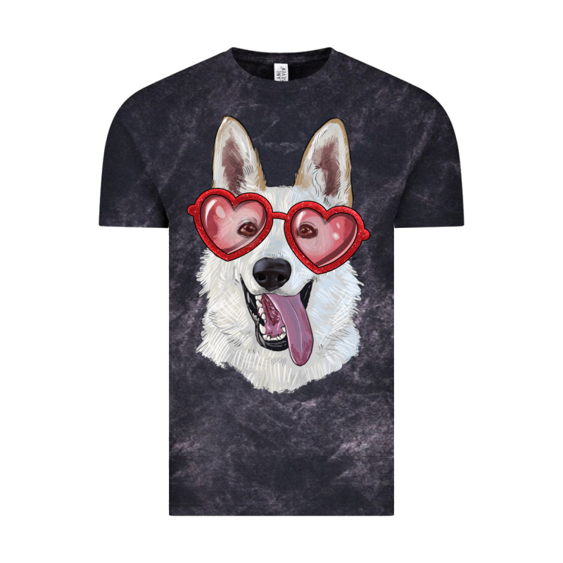 White Shepherd With Love Glasses Vintage Tee by RanaPortraitStore | Teevron
