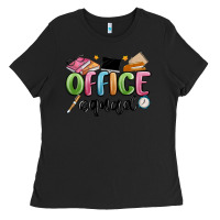 Black office squad Ladies Tee - MaliasSmallBusiness