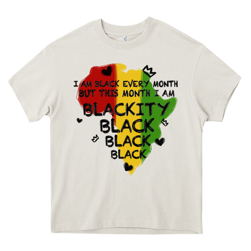 Black Black Blackity Heavy Core Tee by MaliasSmallBusiness | Teevron