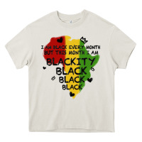 Cream black black blackity Heavy Core Tee - MaliasSmallBusiness