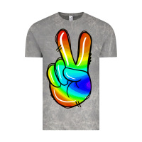 Cloud Rock rainbow peace sign Vintage Tee - Jasminsmagicworld
