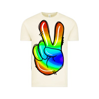 Vintage Arctic rainbow peace sign Vintage Tee - Jasminsmagicworld
