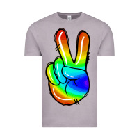 Vintage Zinc rainbow peace sign Vintage Tee - Jasminsmagicworld
