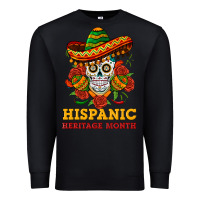 Black sombrero skull heritage Premium Sweatshirt - BundleAndBundleShop