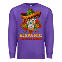 Purple sombrero skull heritage Premium Sweatshirt - BundleAndBundleShop