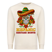 Sandshell sombrero skull heritage Premium Sweatshirt - BundleAndBundleShop