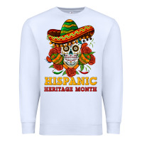 White sombrero skull heritage Premium Sweatshirt - BundleAndBundleShop