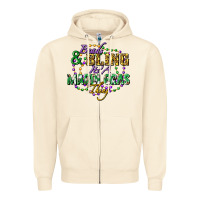 Sandshell Beads and bling it's' a Mardi Gras thing Zipper Hoodie - FaDigitalArtStudio