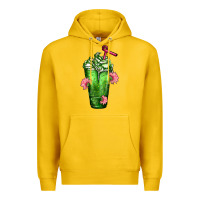 Lemon Western Cactus Cold Frappe Premium Hoodie - FaDigitalArtStudio