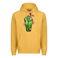 Mustard Western Cactus Cold Frappe Premium Hoodie - FaDigitalArtStudio