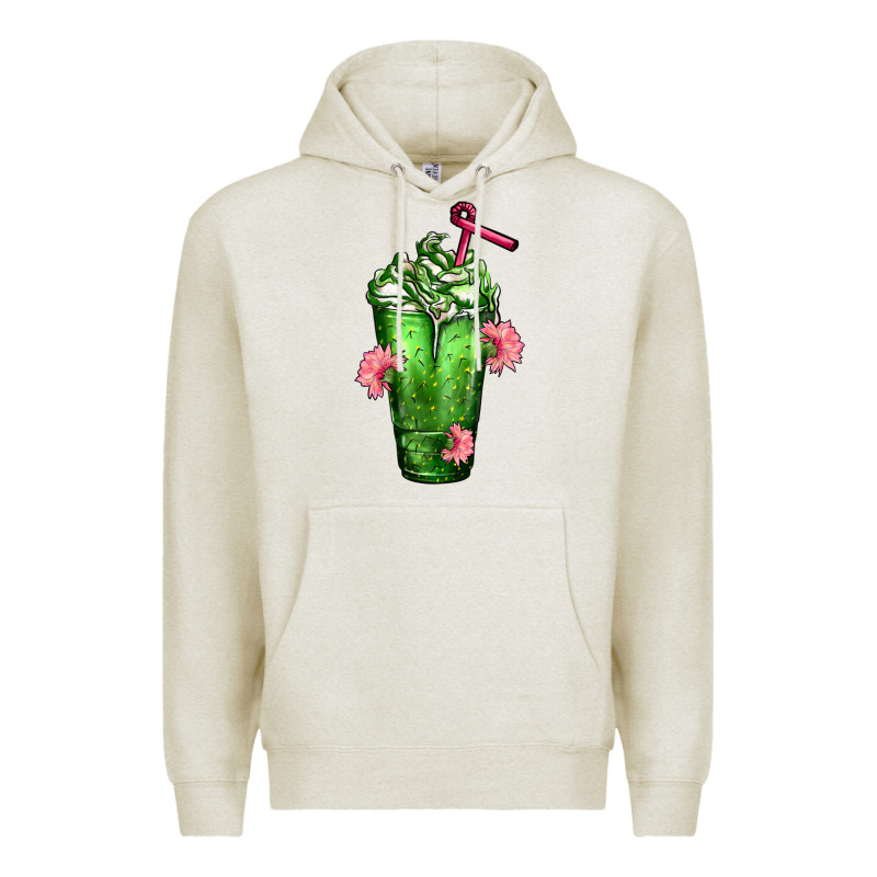 Western Cactus Cold Frappe Premium Hoodie by FaDigitalArtStudio | Teevron