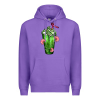 Purple Western Cactus Cold Frappe Premium Hoodie - FaDigitalArtStudio
