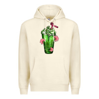 Sandshell Western Cactus Cold Frappe Premium Hoodie - FaDigitalArtStudio