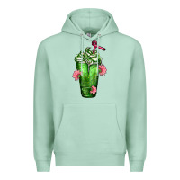 Seafoam Western Cactus Cold Frappe Premium Hoodie - FaDigitalArtStudio