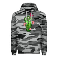 Slate Camo Western Cactus Cold Frappe Premium Hoodie - FaDigitalArtStudio