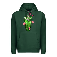 Sports Green Western Cactus Cold Frappe Premium Hoodie - FaDigitalArtStudio