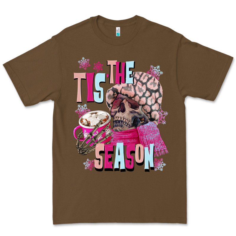 Tis The Season Winter Skull Premium Tee by NancyCooperArtShop | Teevron