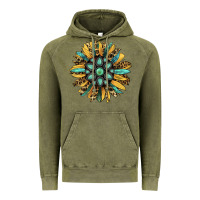 Vintage Olive Gemstone Sunflower Vintage Hoodie - Bettercallsaul