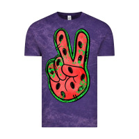 Cloud Purple watermelon peace sign Vintage Tee - Jasminsmagicworld