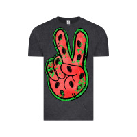 Vintage Black watermelon peace sign Vintage Tee - Jasminsmagicworld