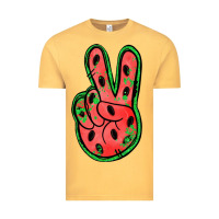 Vintage Mustard watermelon peace sign Vintage Tee - Jasminsmagicworld