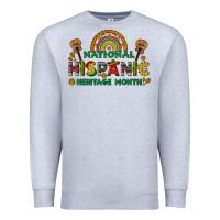 Heather Grey national hispanic heritage month Premium Sweatshirt - BundleAndBundleShop